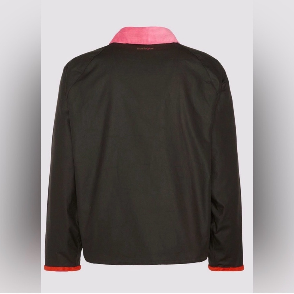 NWT BARBOUR X FLOWER MOUNTAIN Jacket in Black/ Fuchsia - Picture 6 of 16